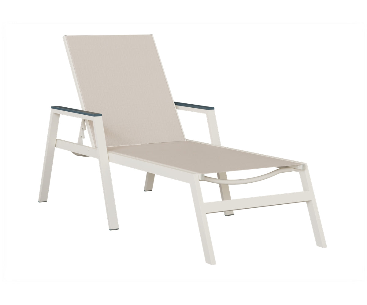 Vida Sling Chaise Lounge with Arms