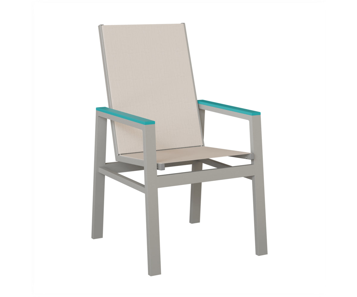 Vida High-Back Padded Sling Dining Chair