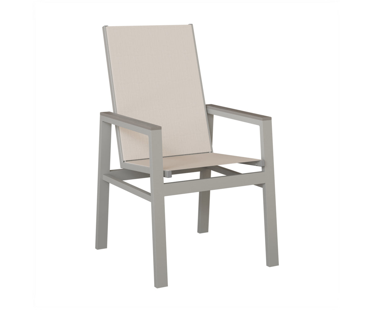 Vida High-Back Padded Sling Dining Chair