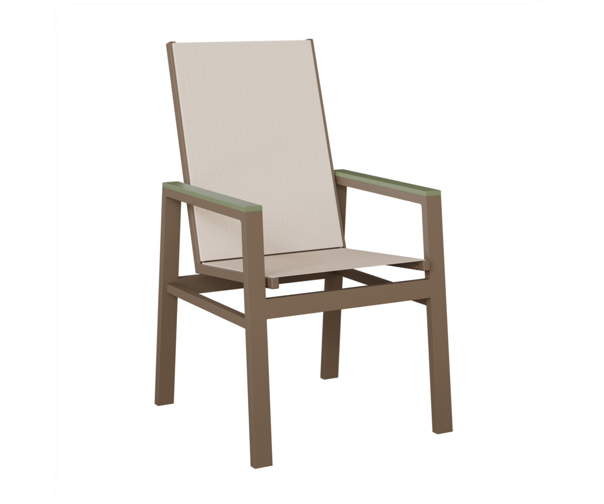 Vida High-Back Padded Sling Dining Chair