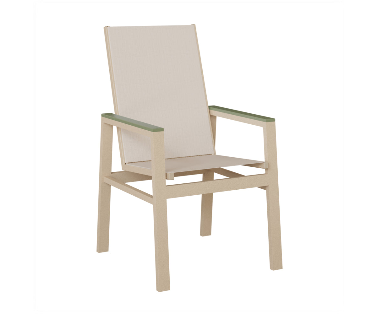Vida High-Back Padded Sling Dining Chair