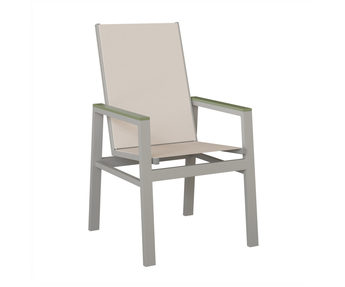 Vida High-Back Padded Sling Dining Chair