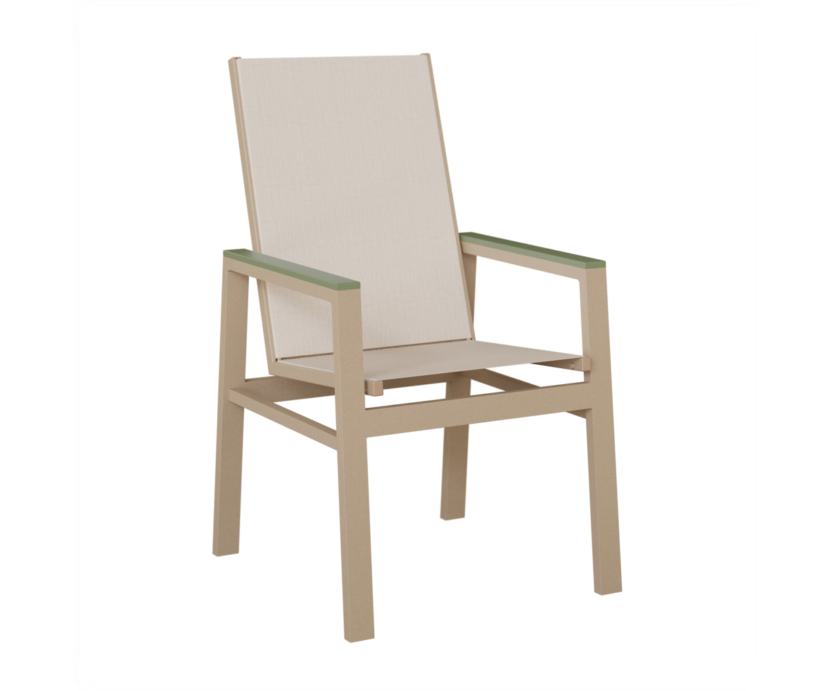 Vida High-Back Padded Sling Dining Chair