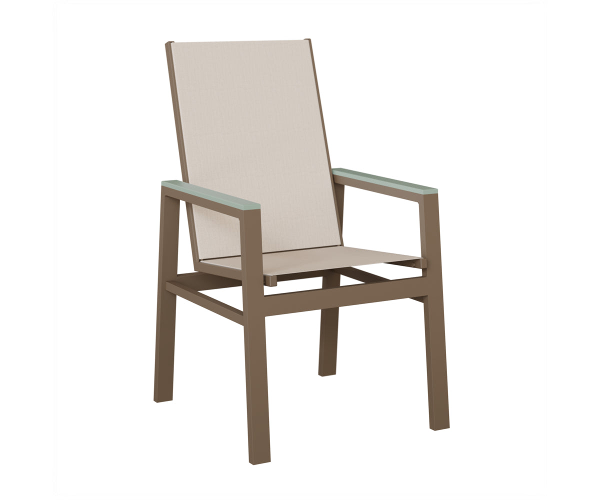 Vida High-Back Padded Sling Dining Chair