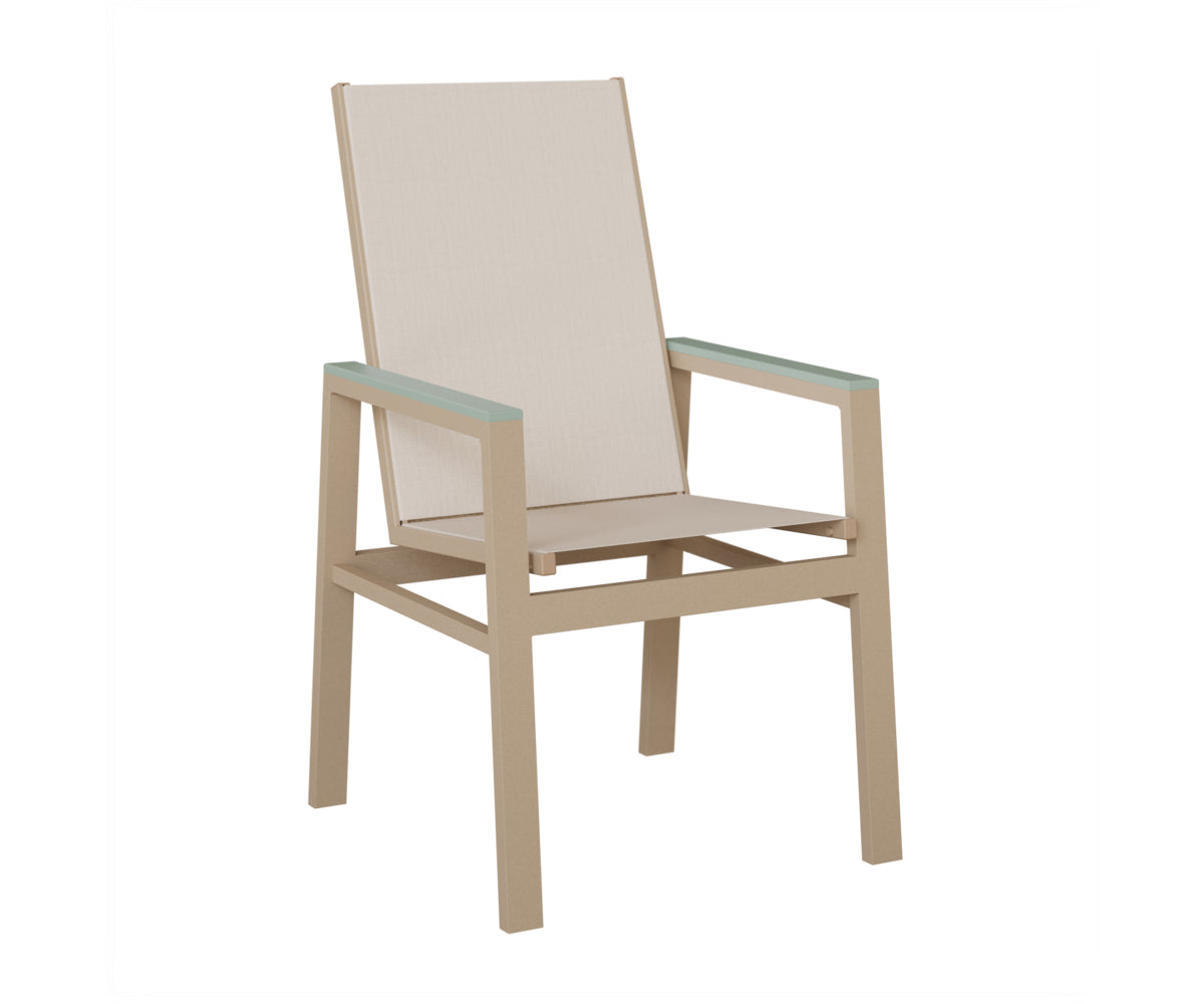 Vida High-Back Padded Sling Dining Chair