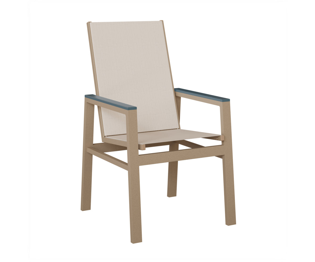 Vida High-Back Padded Sling Dining Chair