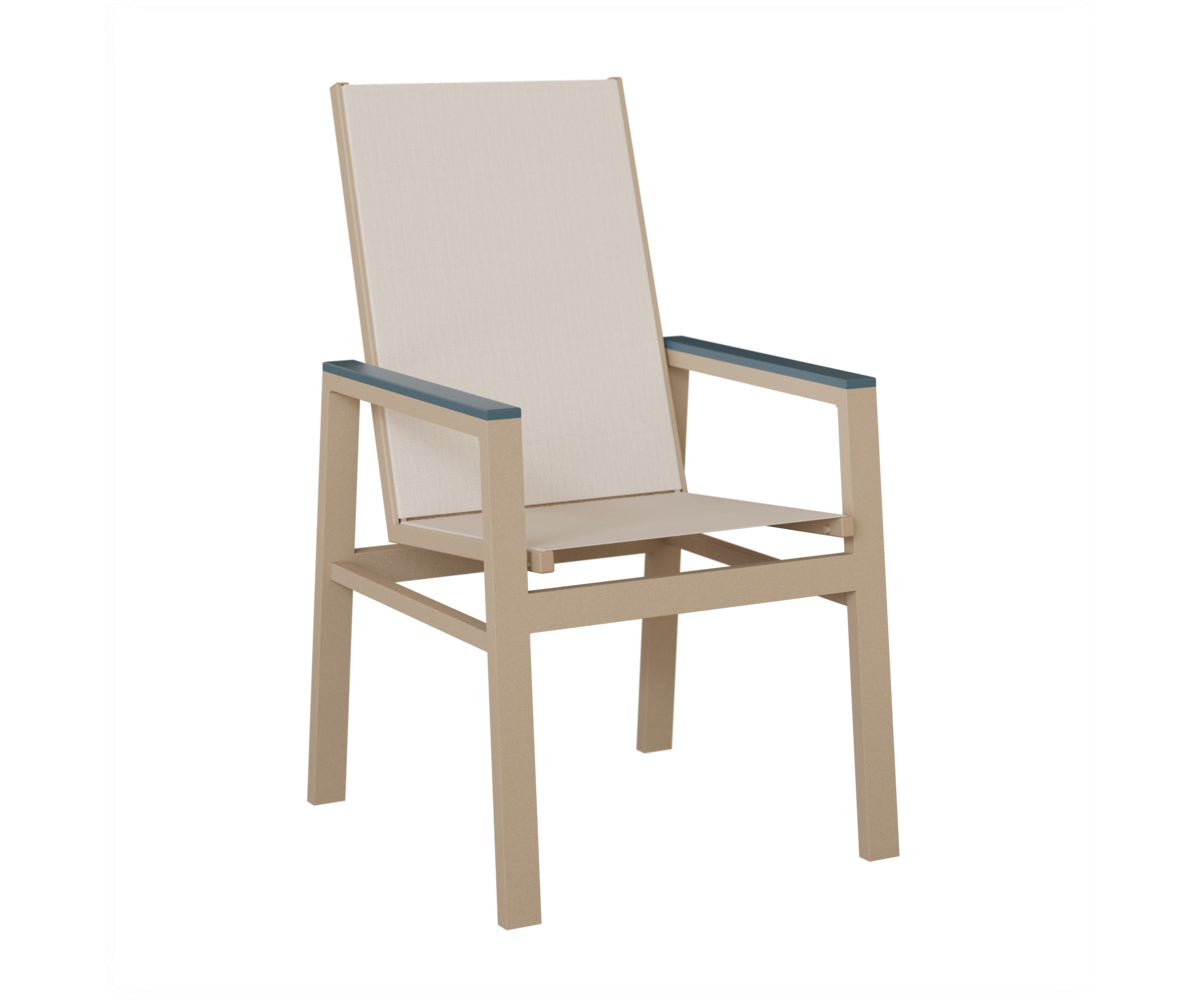 Vida High-Back Padded Sling Dining Chair