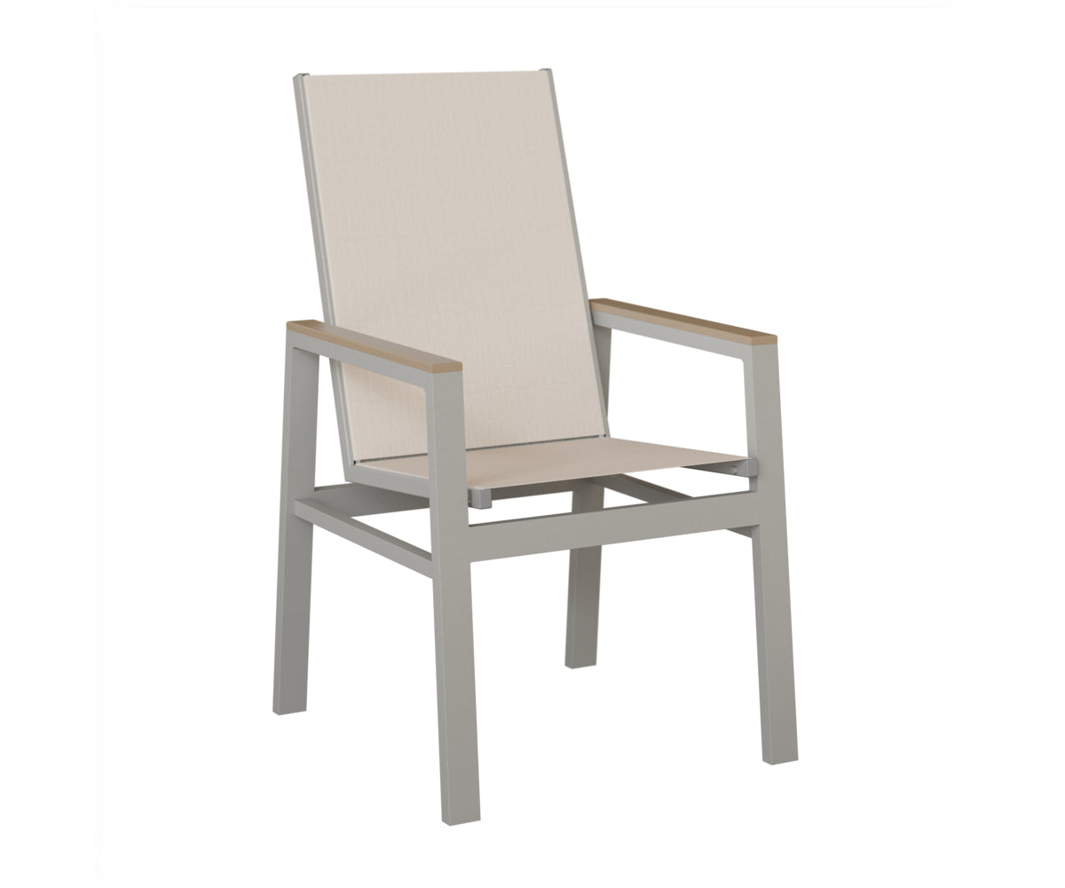 Vida High-Back Padded Sling Dining Chair
