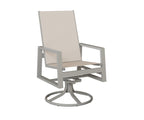 Vida High-Back Padded Sling Swivel Rocker Dining Chair