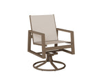 Vida Padded Sling Swivel Rocker Dining Chair