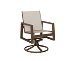 Vida Padded Sling Swivel Rocker Dining Chair Rockwood Outdoor Furniture 