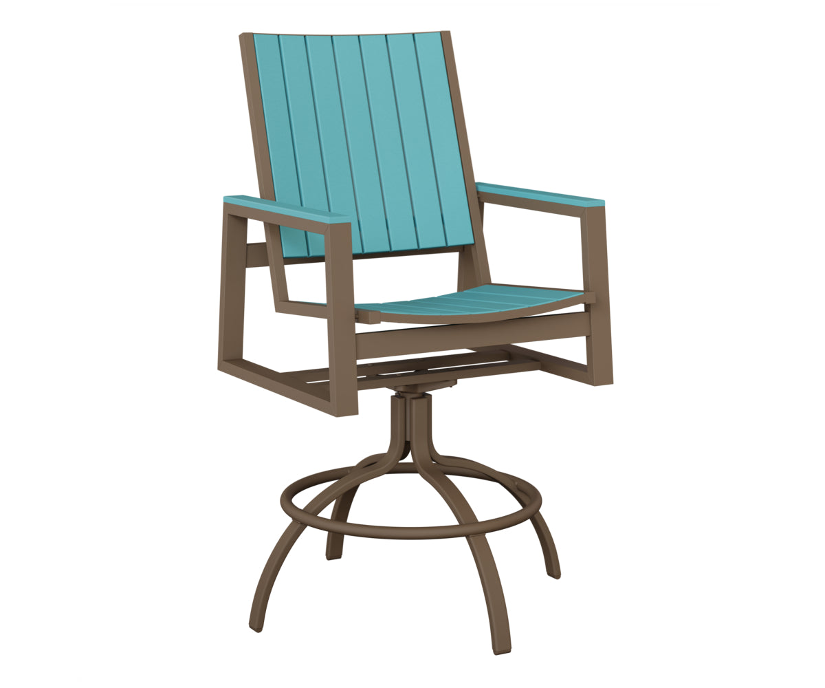 Vida Poly Swivel Bar Chair