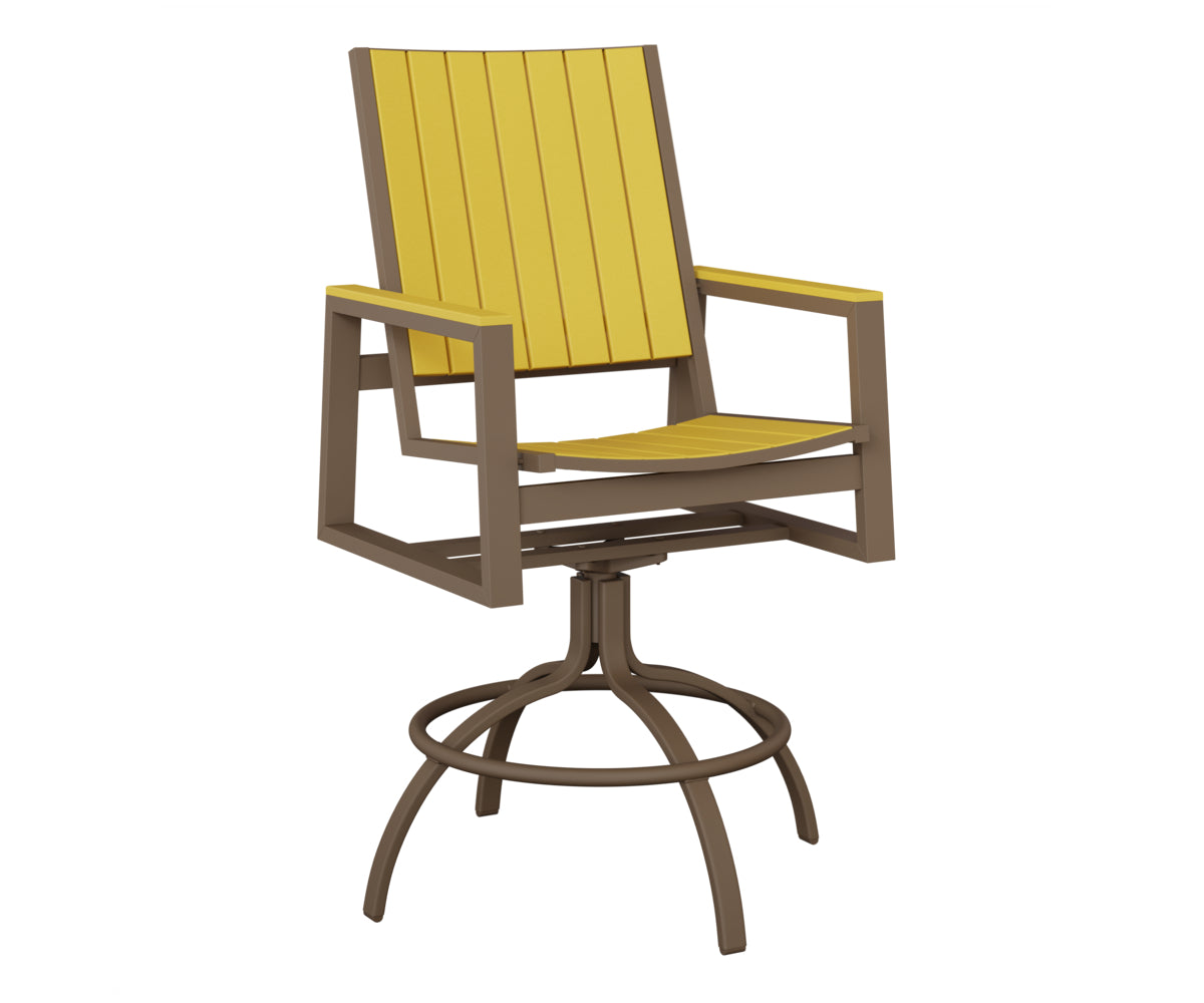 Vida Poly Swivel Bar Chair