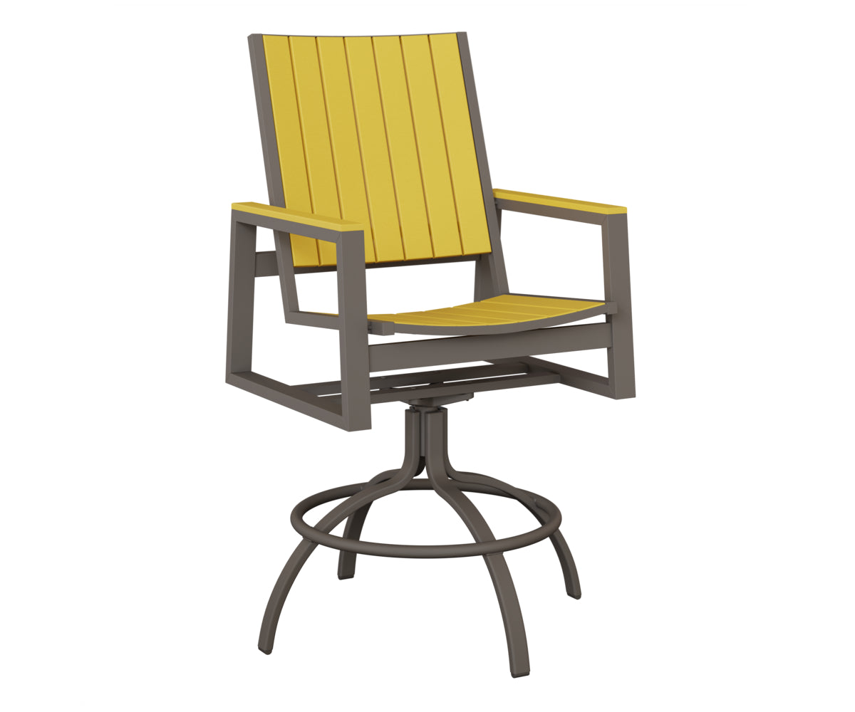 Vida Poly Swivel Bar Chair