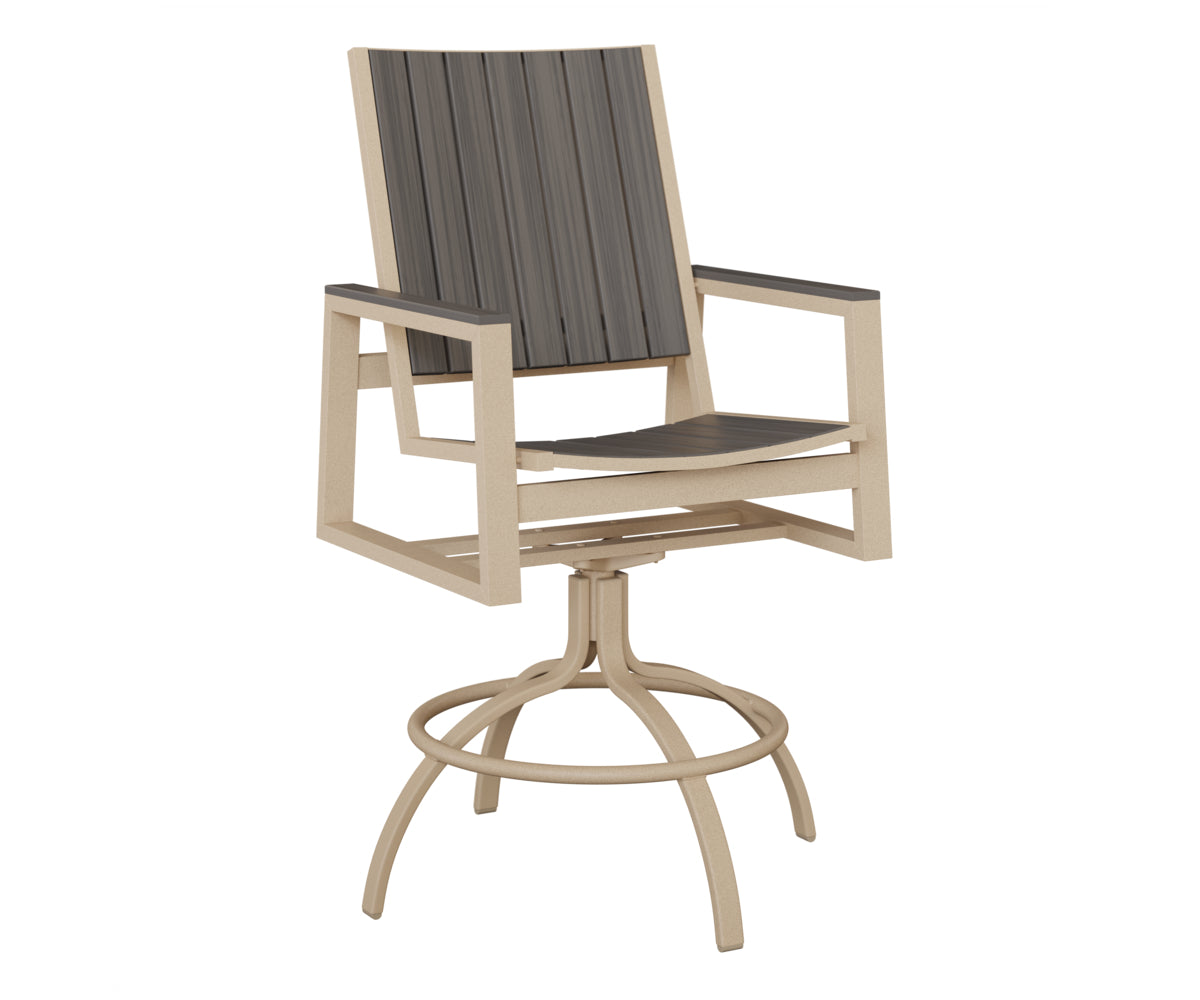 Vida Poly Swivel Bar Chair