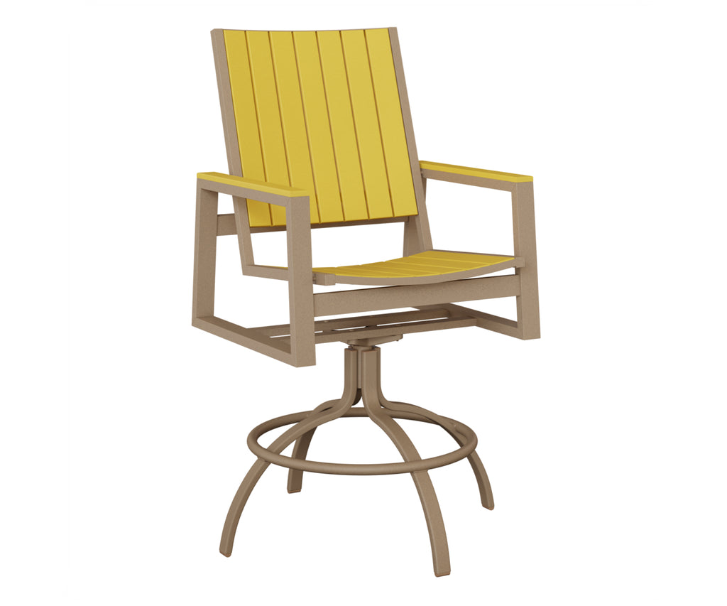 Vida Poly Swivel Bar Chair
