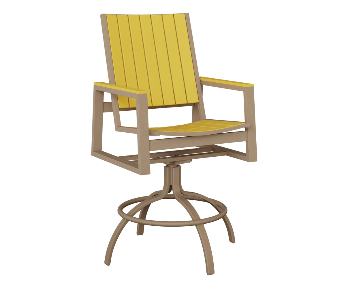Vida Poly Swivel Bar Chair