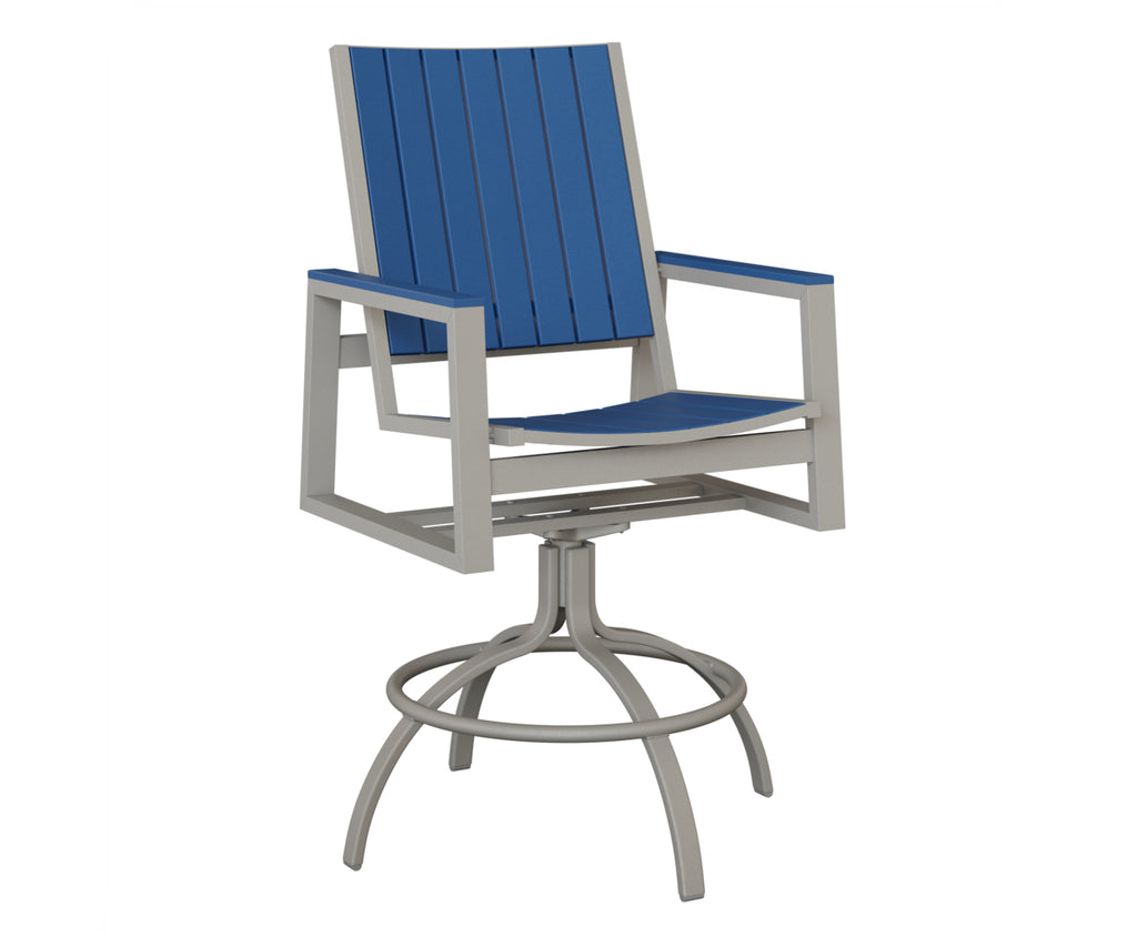 Vida Poly Swivel Bar Chair