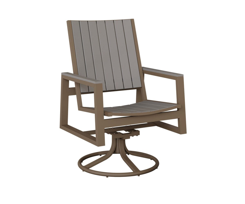 Vida Poly Swivel Rocker Dining Chair Dining Chairs Rockwood Outdoor Furniture 