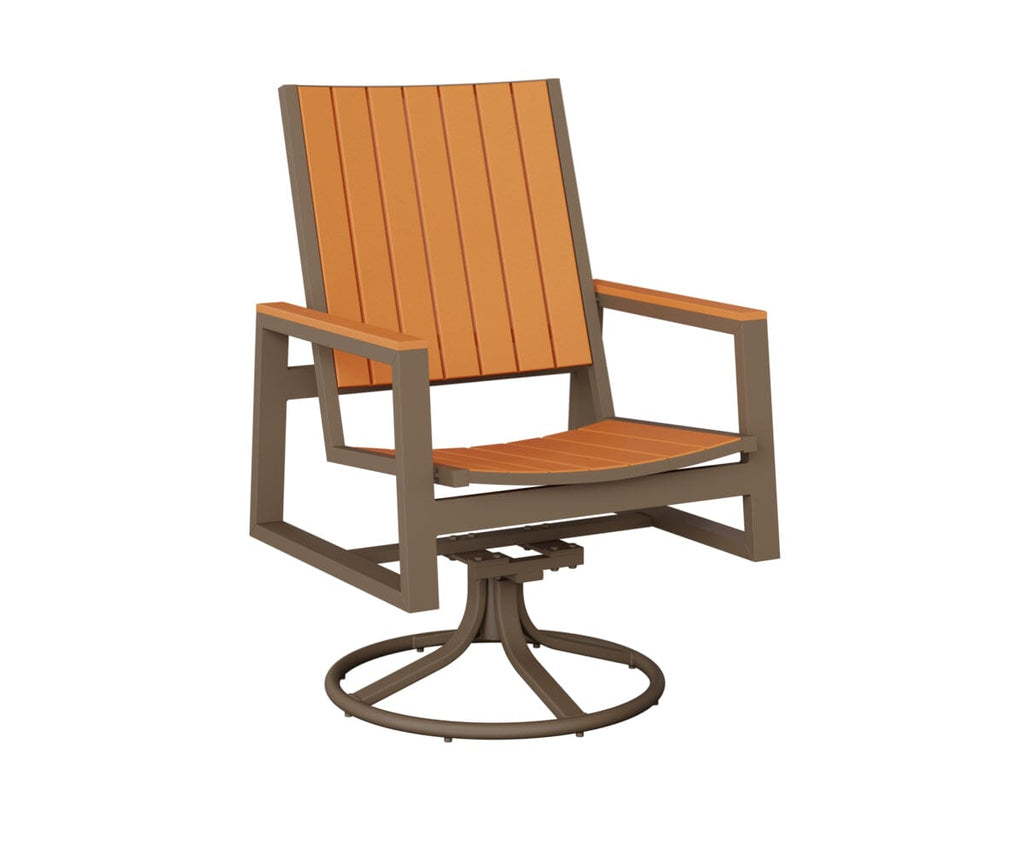 Vida Poly Swivel Rocker Dining Chair Dining Chairs Rockwood Outdoor Furniture 