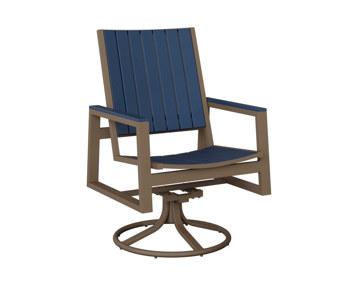 Vida Poly Swivel Rocker Dining Chair Dining Chairs Rockwood Outdoor Furniture 