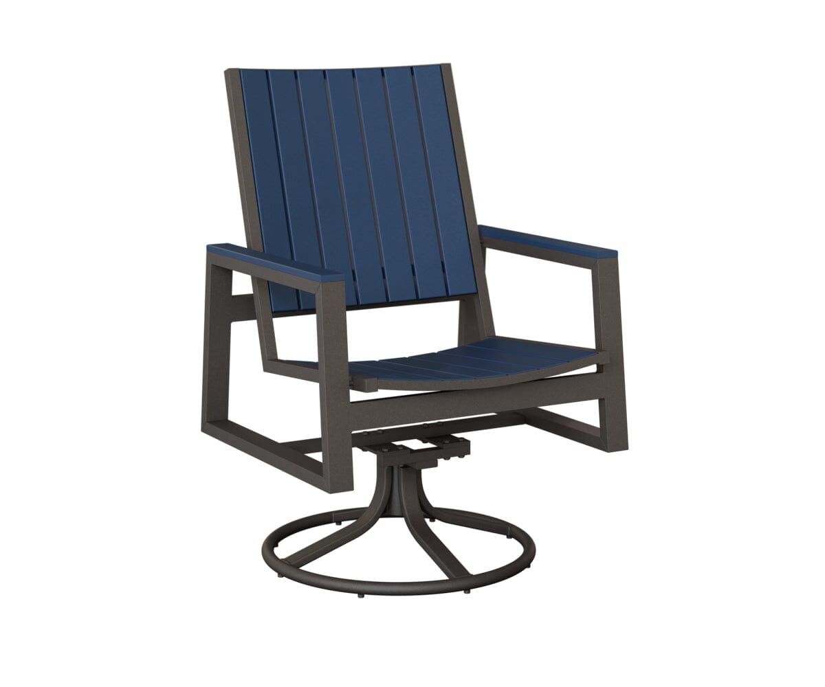 Vida Poly Swivel Rocker Dining Chair Dining Chairs Rockwood Outdoor Furniture 
