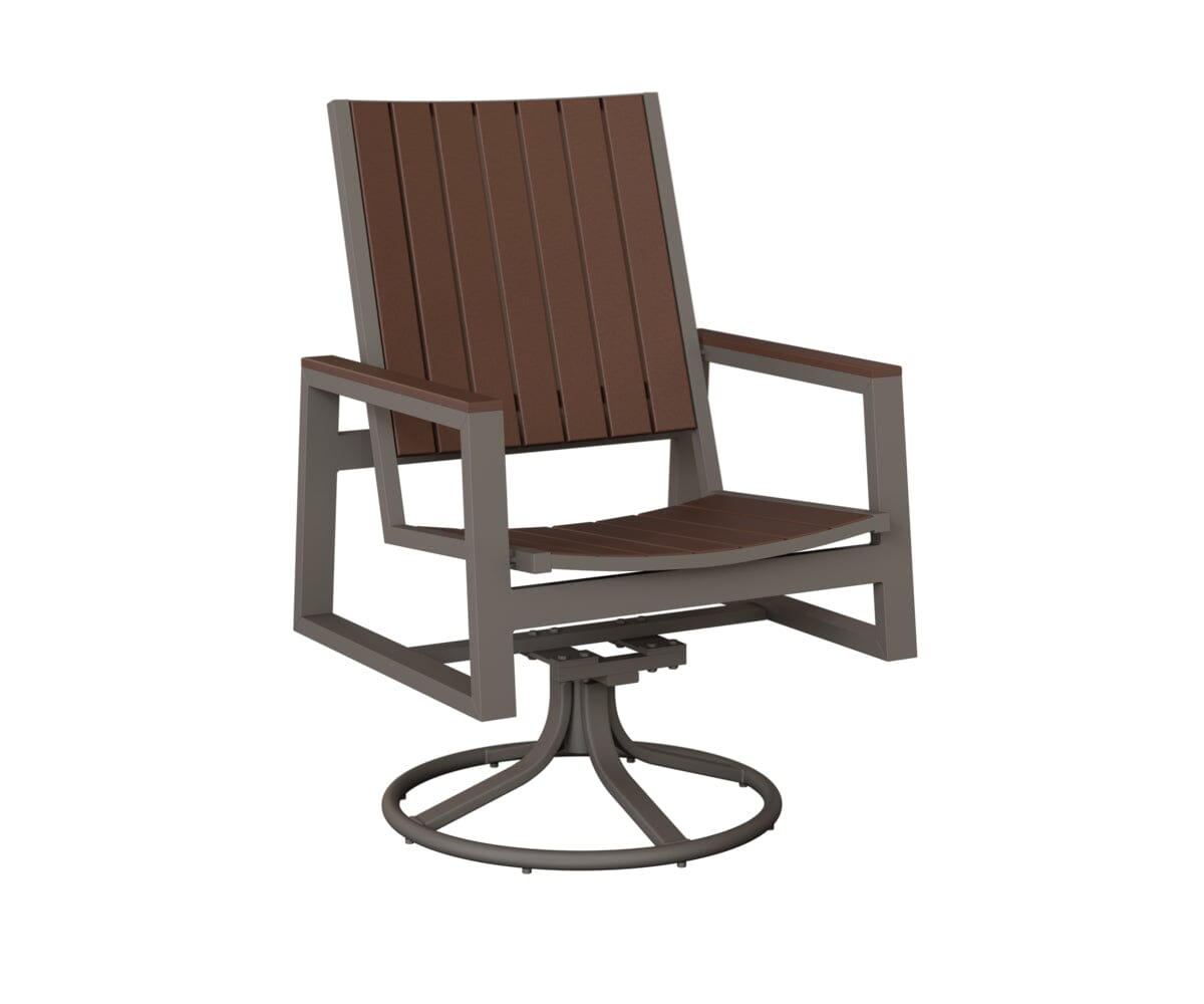 Vida Poly Swivel Rocker Dining Chair Dining Chairs Rockwood Outdoor Furniture 