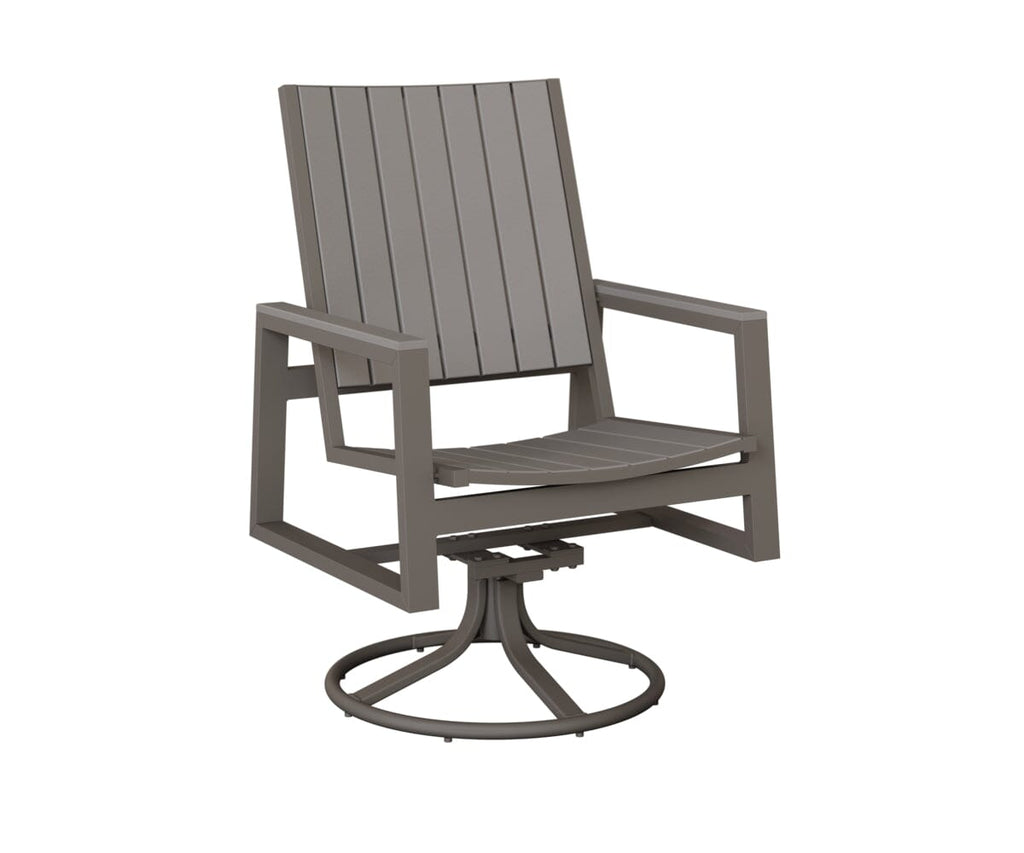 Vida Poly Swivel Rocker Dining Chair Dining Chairs Rockwood Outdoor Furniture 