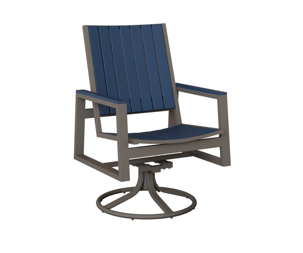 Vida Poly Swivel Rocker Dining Chair Dining Chairs Rockwood Outdoor Furniture 