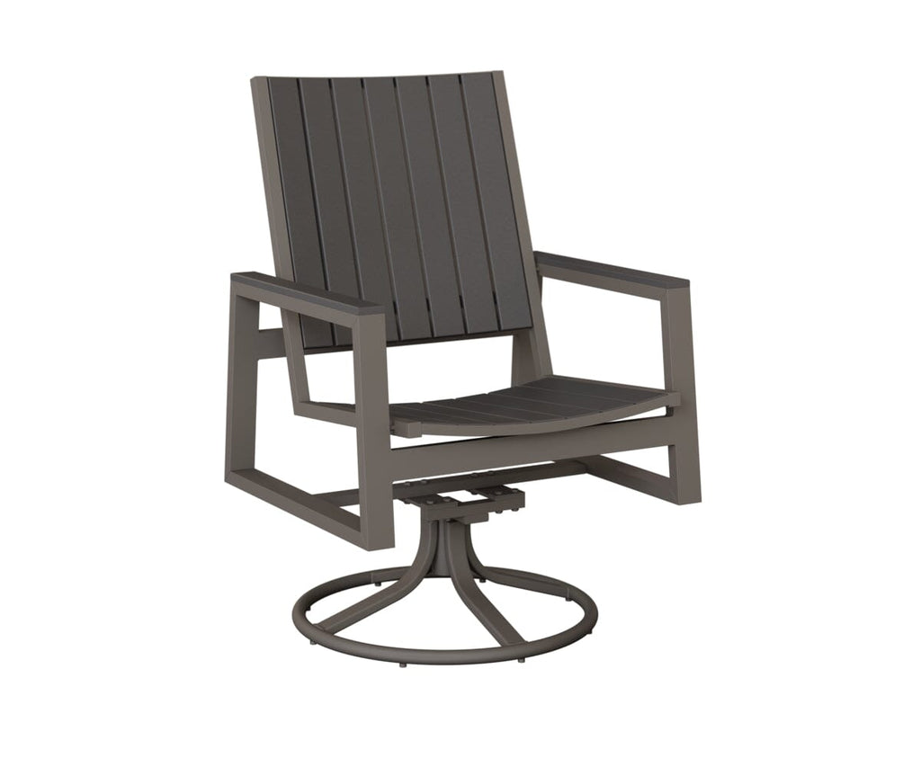Vida Poly Swivel Rocker Dining Chair Dining Chairs Rockwood Outdoor Furniture 