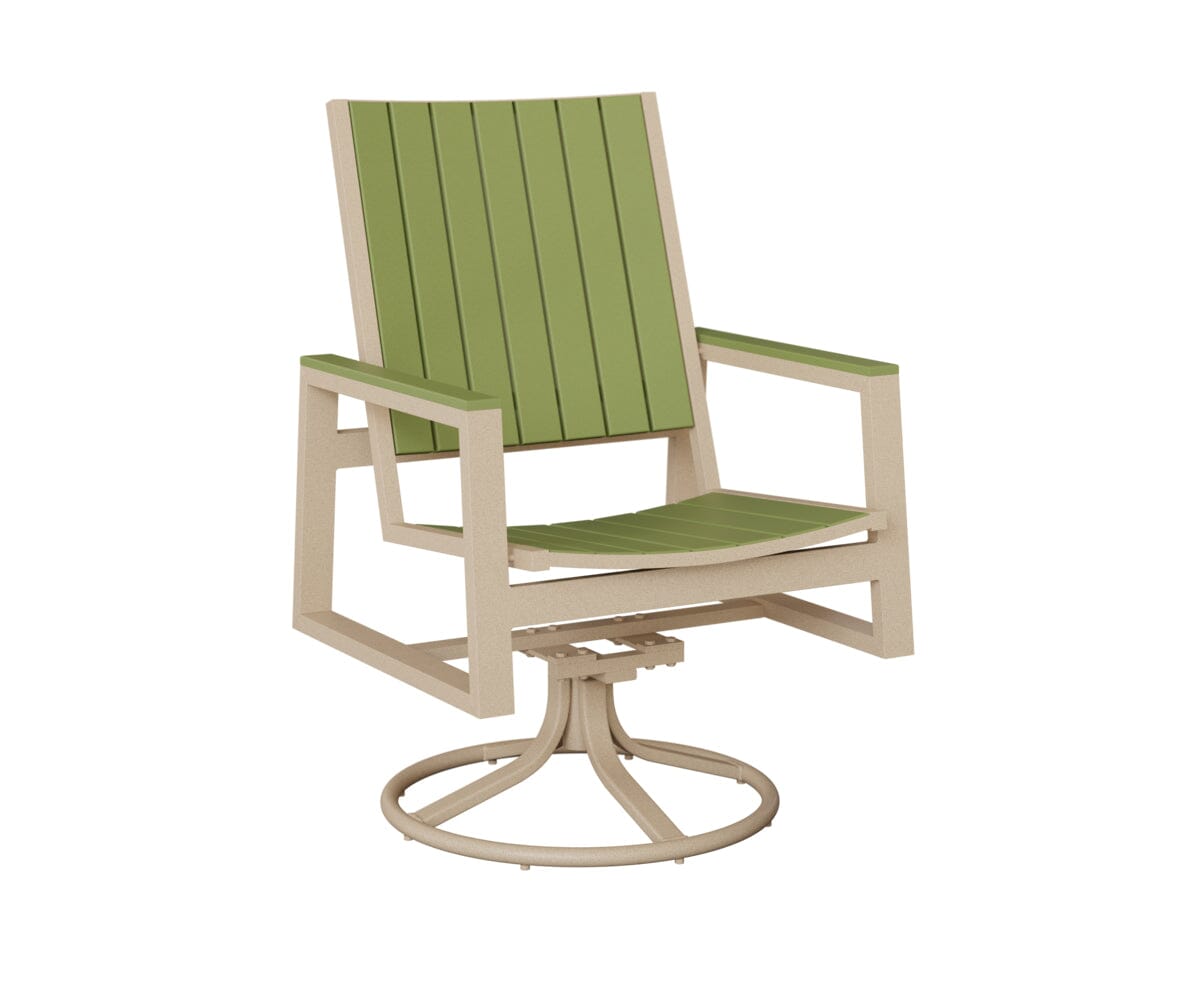 Vida Poly Swivel Rocker Dining Chair Dining Chairs Rockwood Outdoor Furniture 