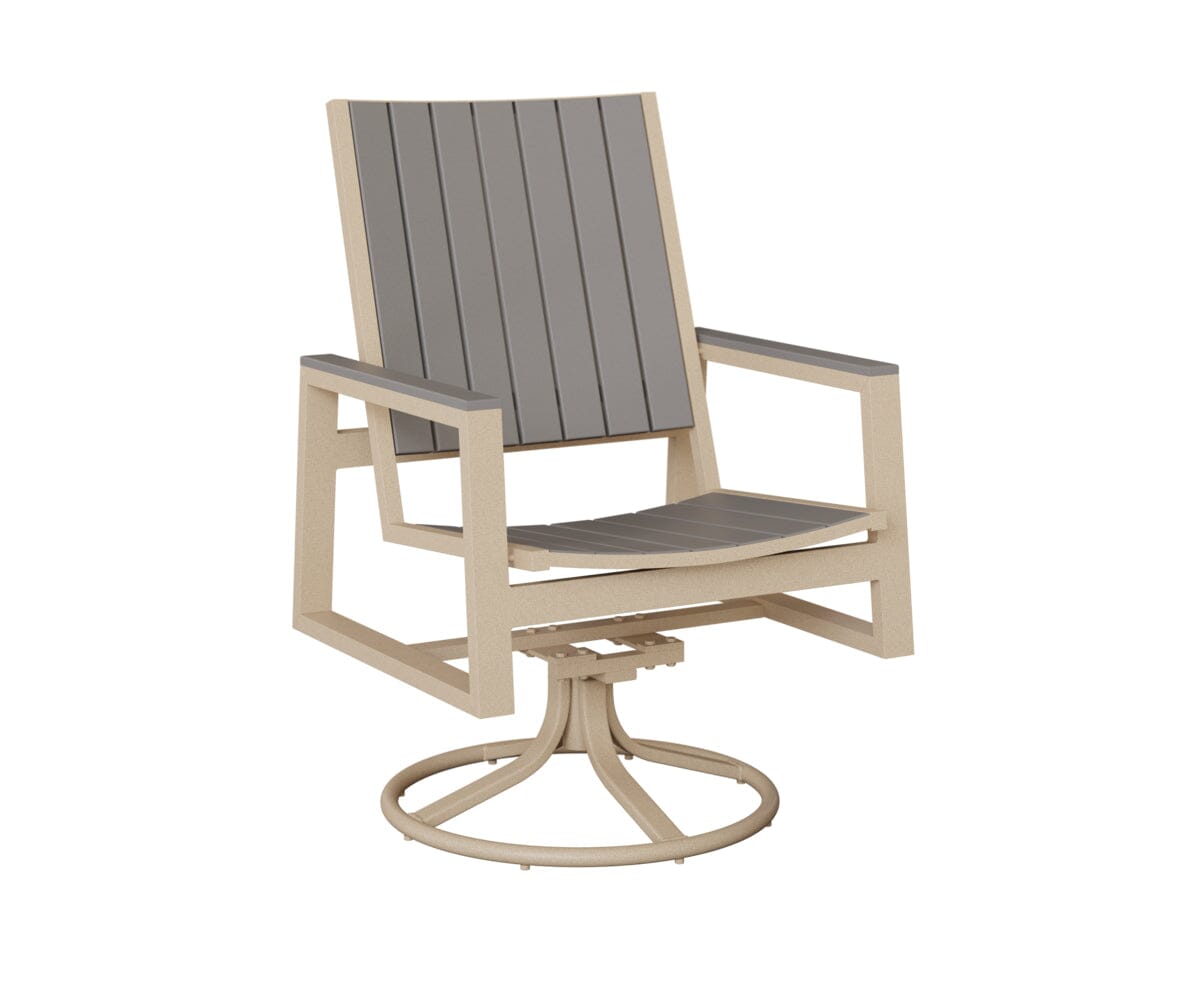 Vida Poly Swivel Rocker Dining Chair Dining Chairs Rockwood Outdoor Furniture 