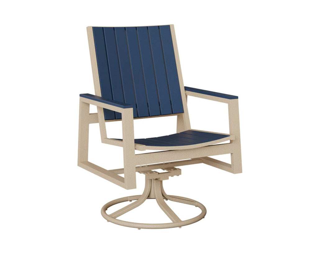 Vida Poly Swivel Rocker Dining Chair Dining Chairs Rockwood Outdoor Furniture 