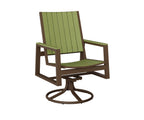 Vida Poly Swivel Rocker Dining Chair Dining Chairs Rockwood Outdoor Furniture 