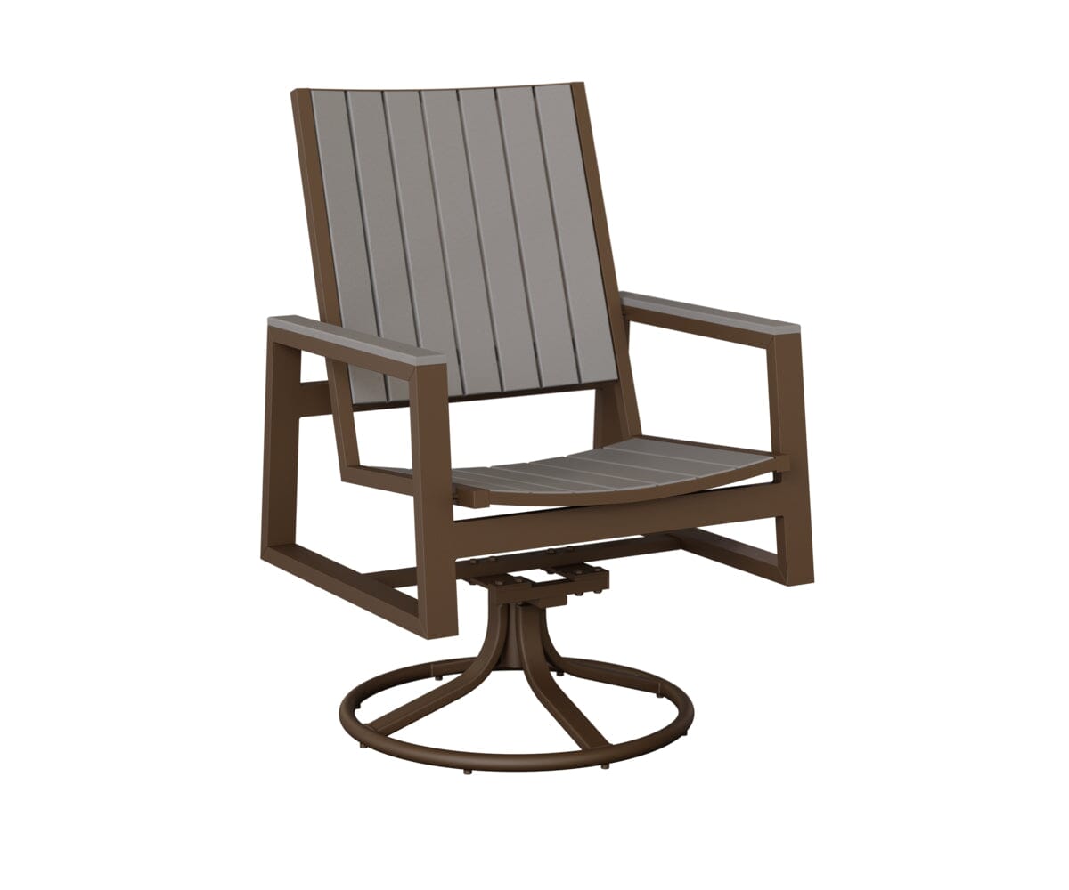 Vida Poly Swivel Rocker Dining Chair Dining Chairs Rockwood Outdoor Furniture 