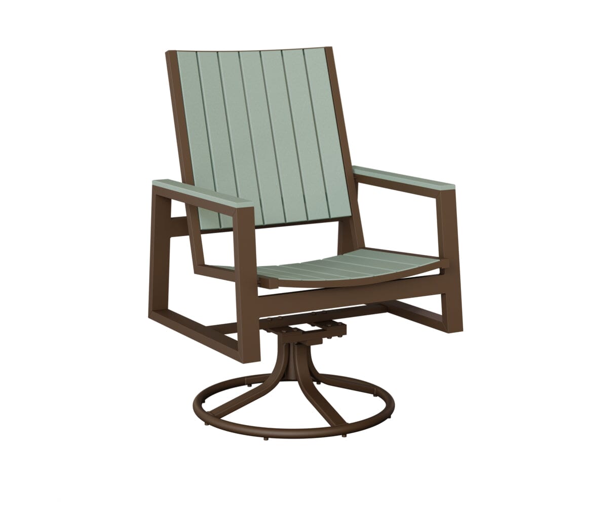 Vida Poly Swivel Rocker Dining Chair Dining Chairs Rockwood Outdoor Furniture 