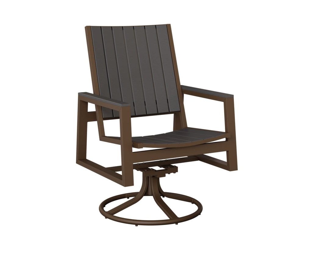 Vida Poly Swivel Rocker Dining Chair Dining Chairs Rockwood Outdoor Furniture 