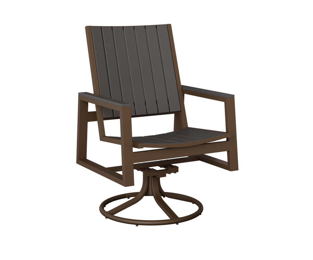 Vida Poly Swivel Rocker Dining Chair Dining Chairs Rockwood Outdoor Furniture 