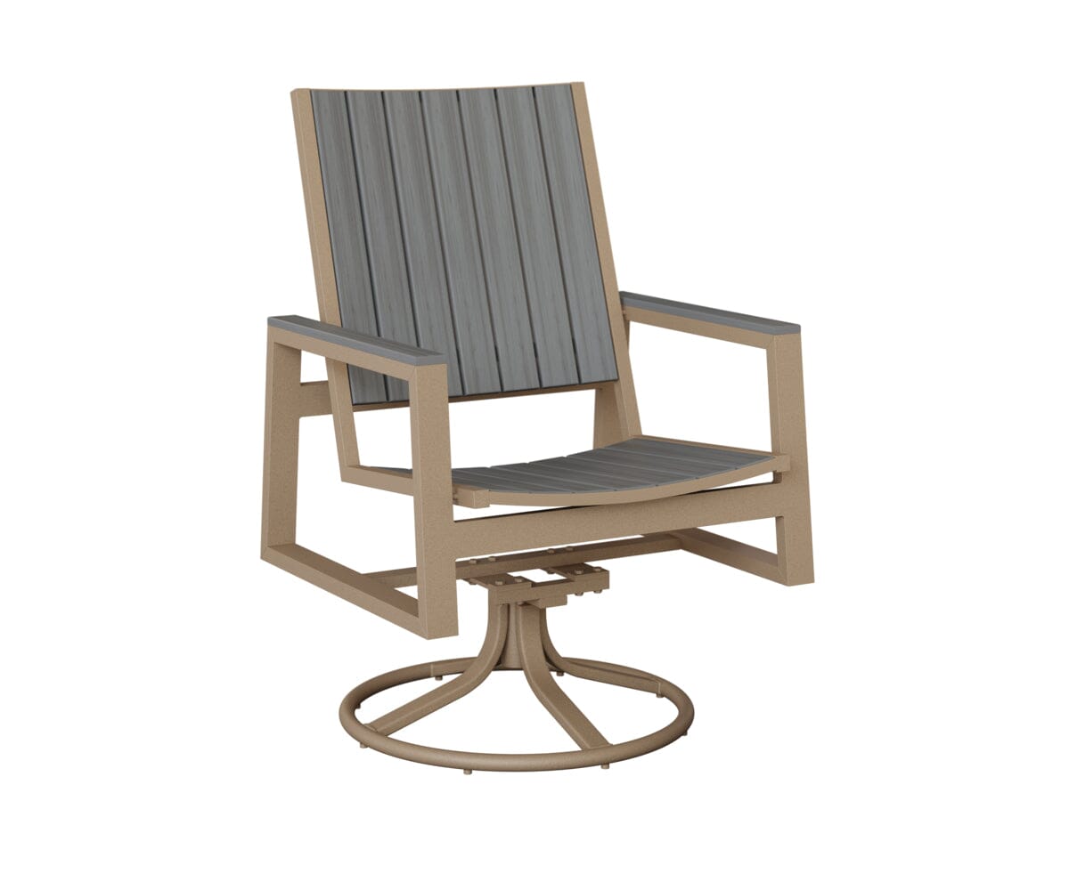 Vida Poly Swivel Rocker Dining Chair Dining Chairs Rockwood Outdoor Furniture 