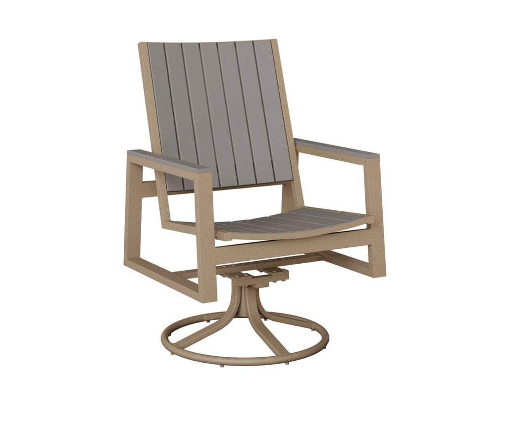 Vida Poly Swivel Rocker Dining Chair Dining Chairs Rockwood Outdoor Furniture 