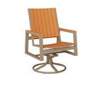 Vida Poly Swivel Rocker Dining Chair Dining Chairs Rockwood Outdoor Furniture 