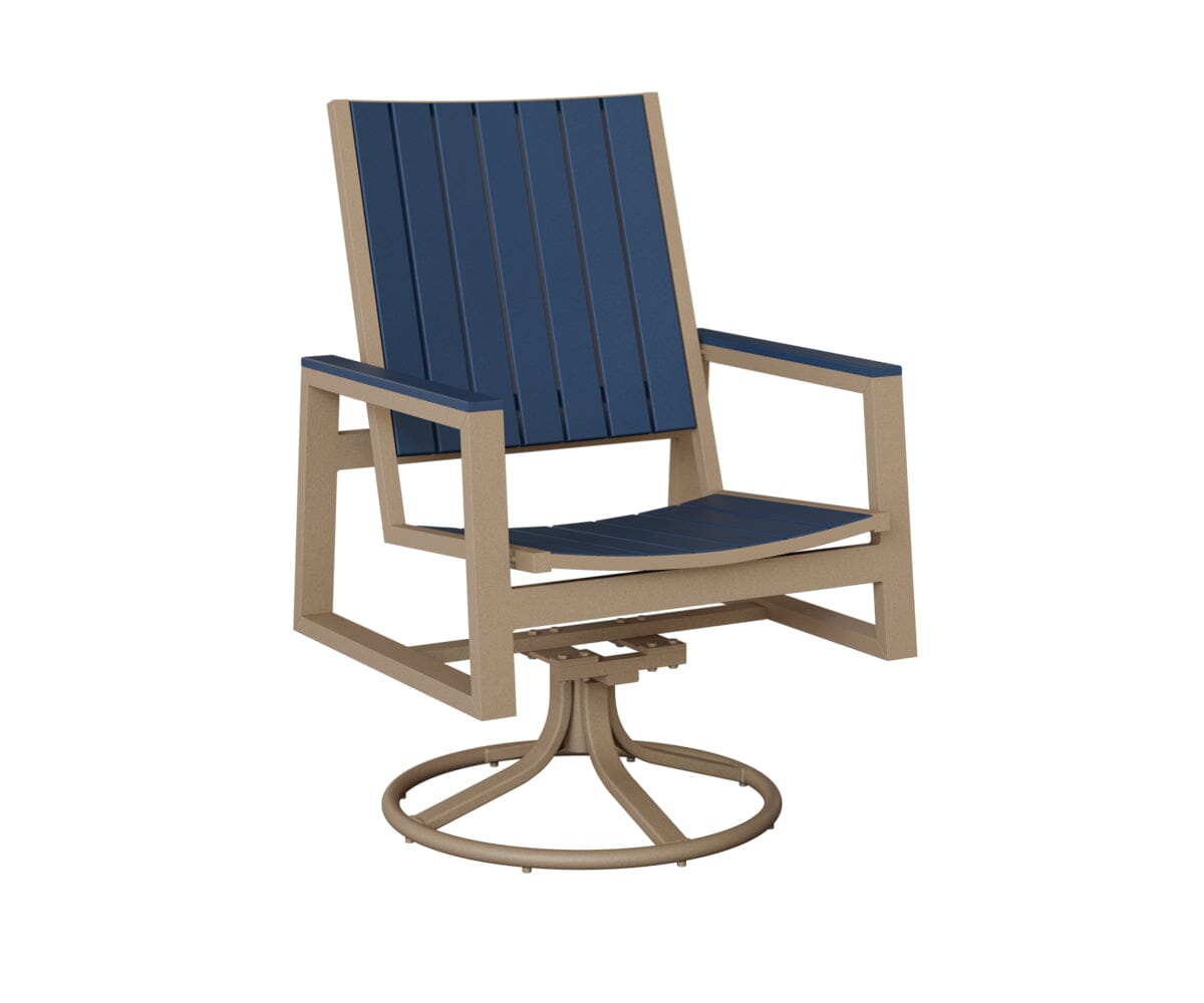 Vida Poly Swivel Rocker Dining Chair Dining Chairs Rockwood Outdoor Furniture 