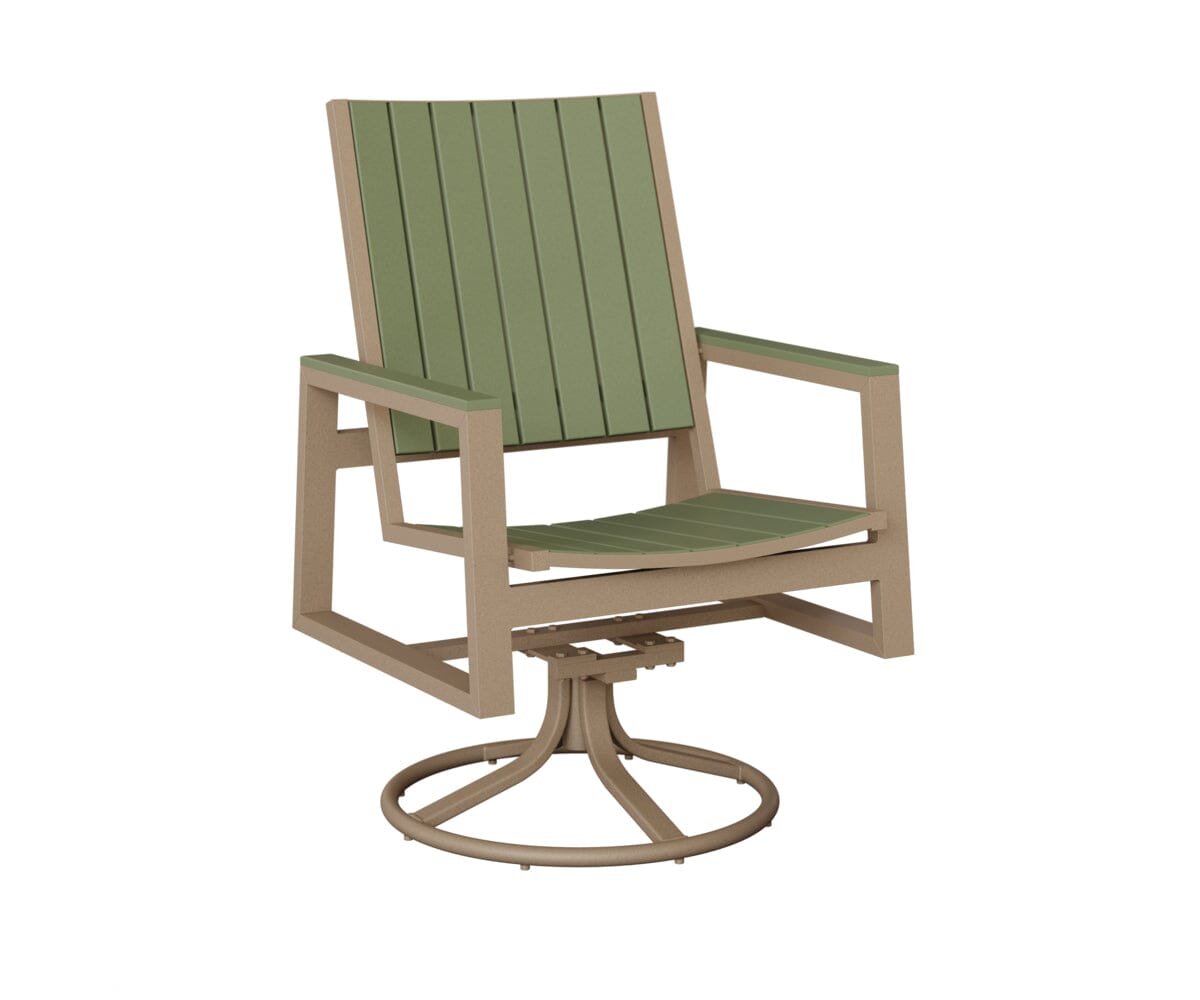 Vida Poly Swivel Rocker Dining Chair Dining Chairs Rockwood Outdoor Furniture 