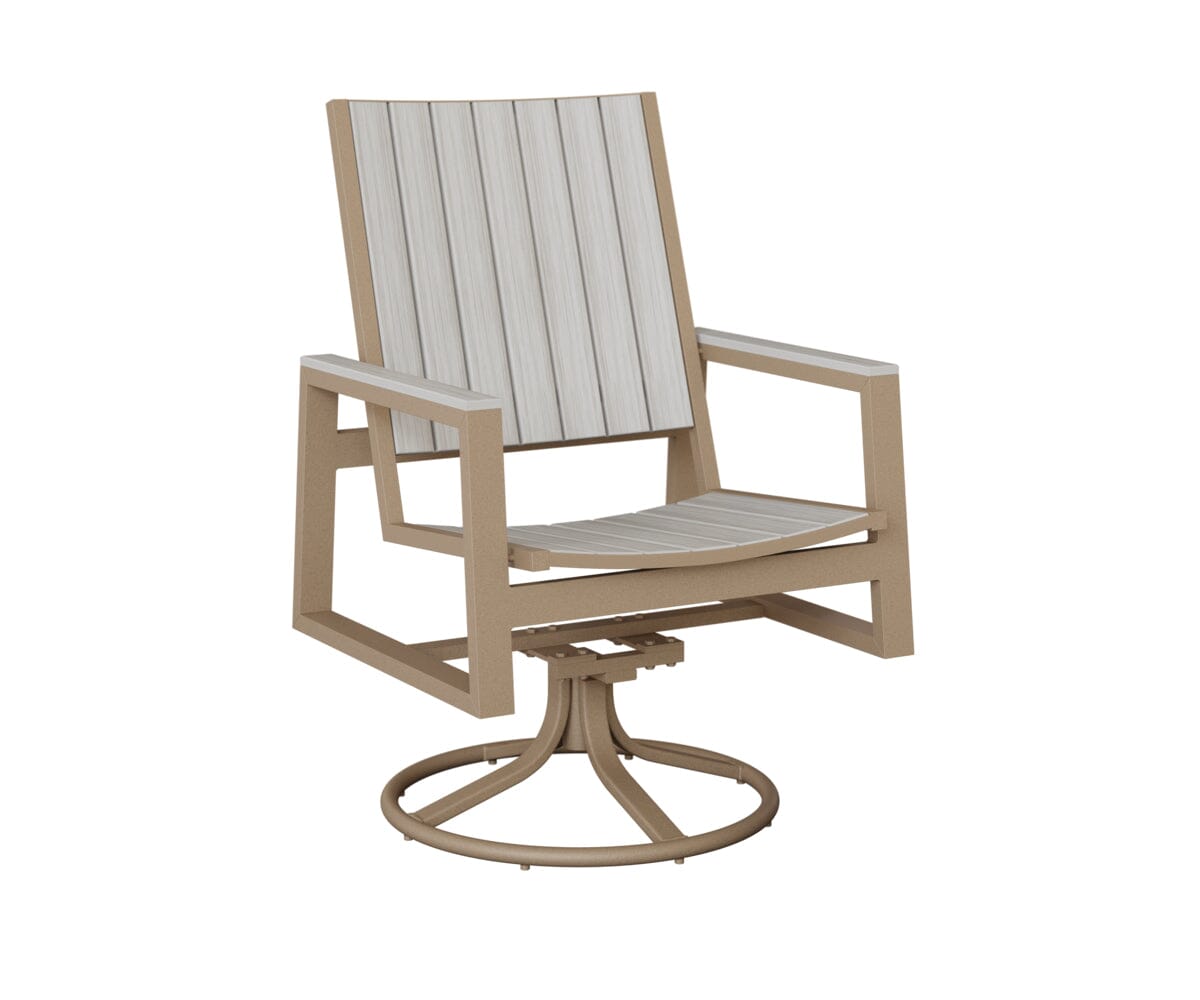 Vida Poly Swivel Rocker Dining Chair Dining Chairs Rockwood Outdoor Furniture 
