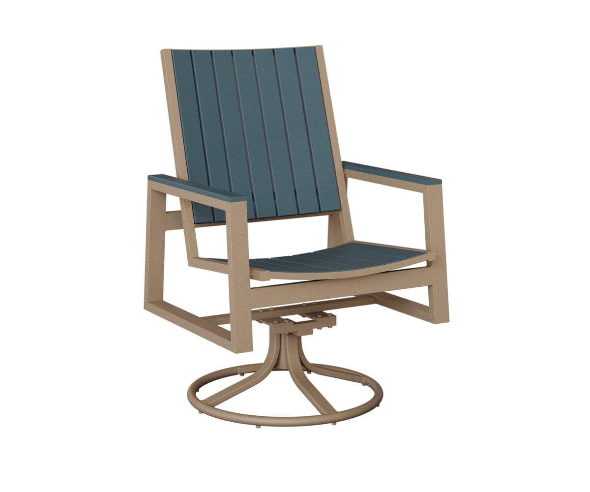 Vida Poly Swivel Rocker Dining Chair Dining Chairs Rockwood Outdoor Furniture 
