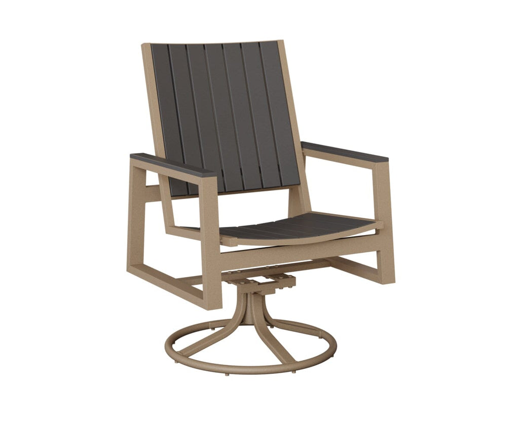 Vida Poly Swivel Rocker Dining Chair Dining Chairs Rockwood Outdoor Furniture 