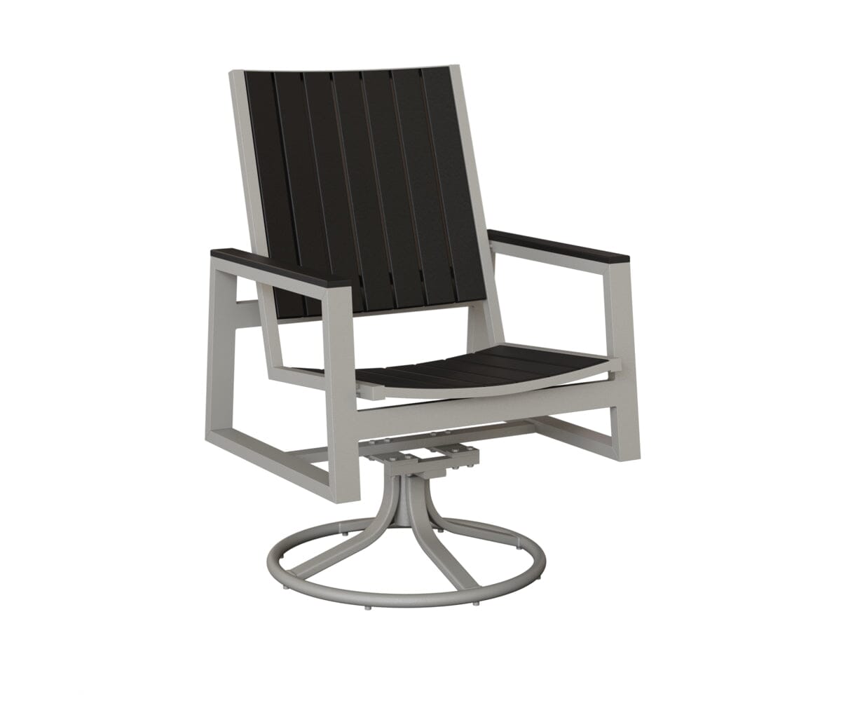 Vida Poly Swivel Rocker Dining Chair Dining Chairs Rockwood Outdoor Furniture 