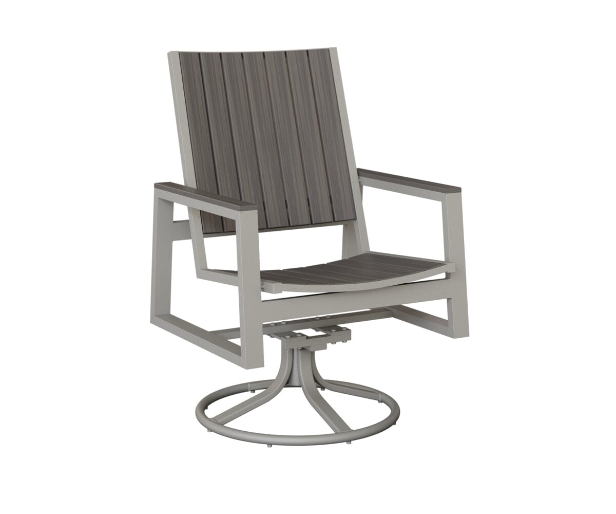 Vida Poly Swivel Rocker Dining Chair Dining Chairs Rockwood Outdoor Furniture 