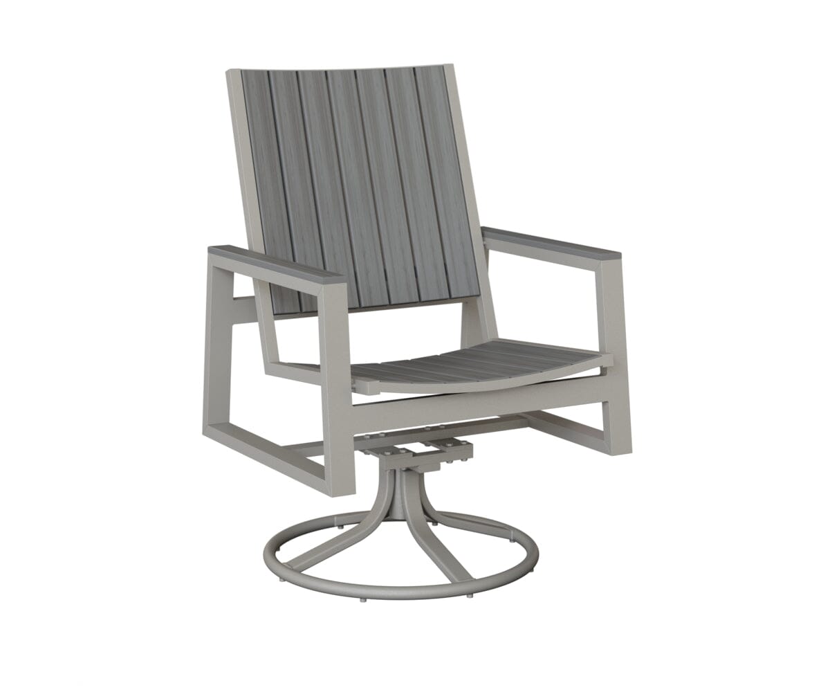 Vida Poly Swivel Rocker Dining Chair Dining Chairs Rockwood Outdoor Furniture 