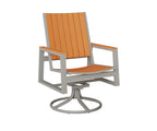 Vida Poly Swivel Rocker Dining Chair Dining Chairs Rockwood Outdoor Furniture 